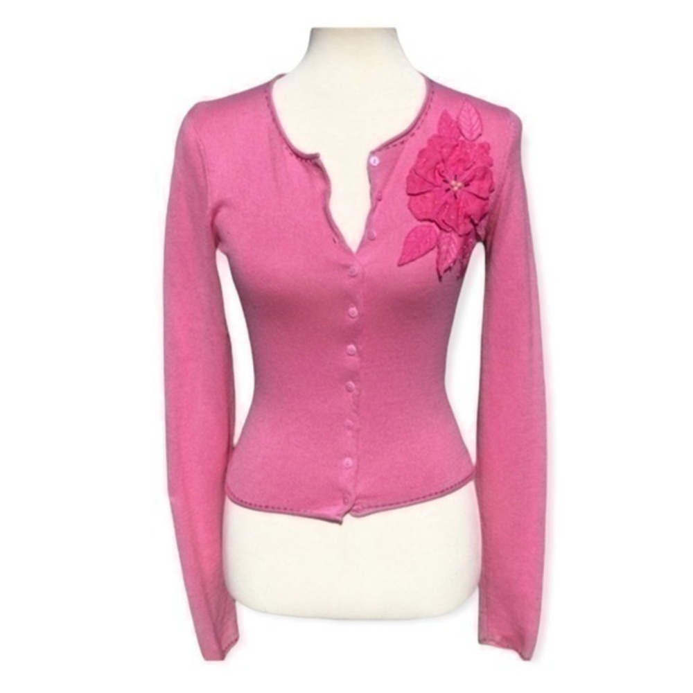 sweater from Bloomingdales w/ embroidered flower